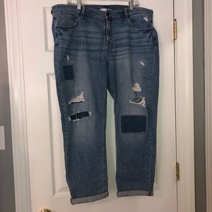OldNavy Patchwork Boyfriend Jeans